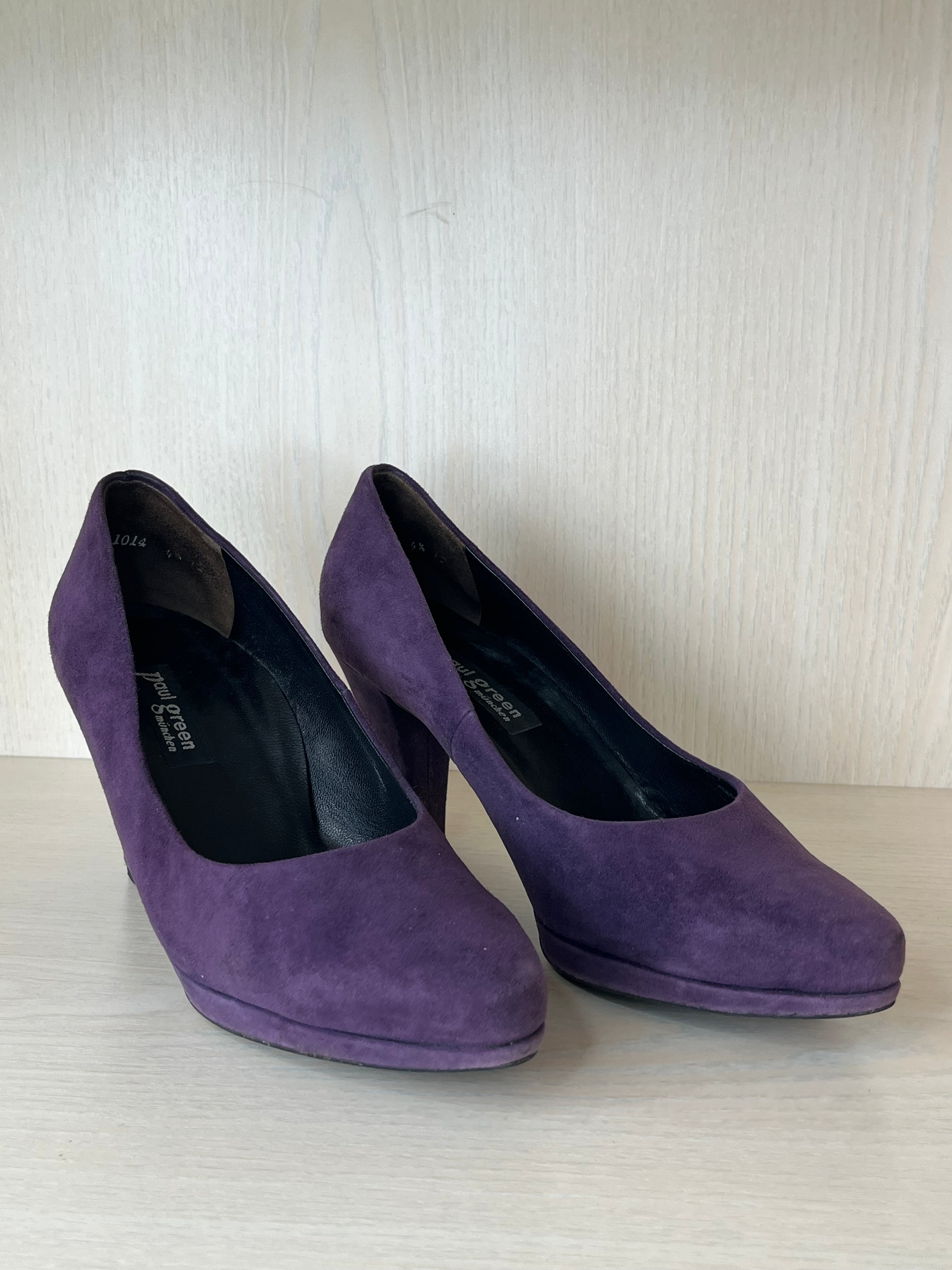 Paul Green Pumps Veloursleder dunkelviolett | EU 39 | sehr guter Zustand