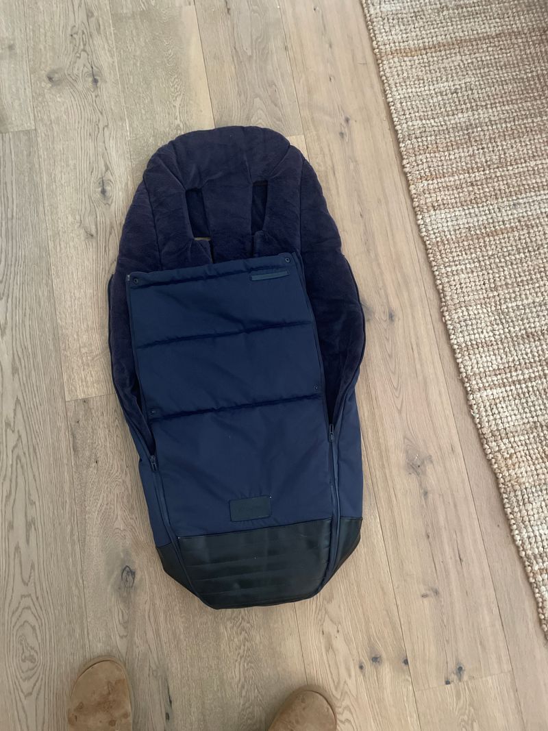 Cybex Platinum Fußsack – Dunkelblau, Standard, Sehr guter Zustand