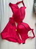Cleo by Panache Lucille Bikini Set 30H/65H Hot Pink/Navy, sehr guter Zustand
