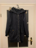 Hummel Fur-Trimmed Parka Schwarz M Polyester Abnehmbare Kapuze Sehr Gut