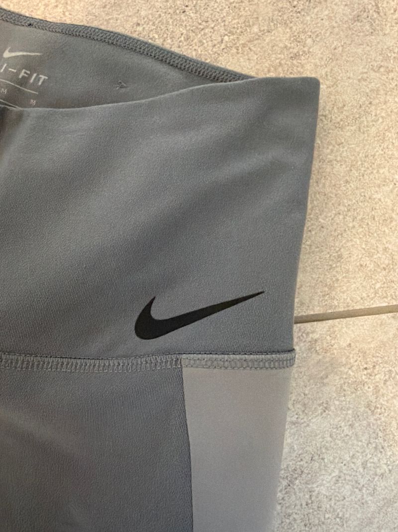 Nike One Dri-FIT Colour-Block Tights – Women's M, Grey, Very Good