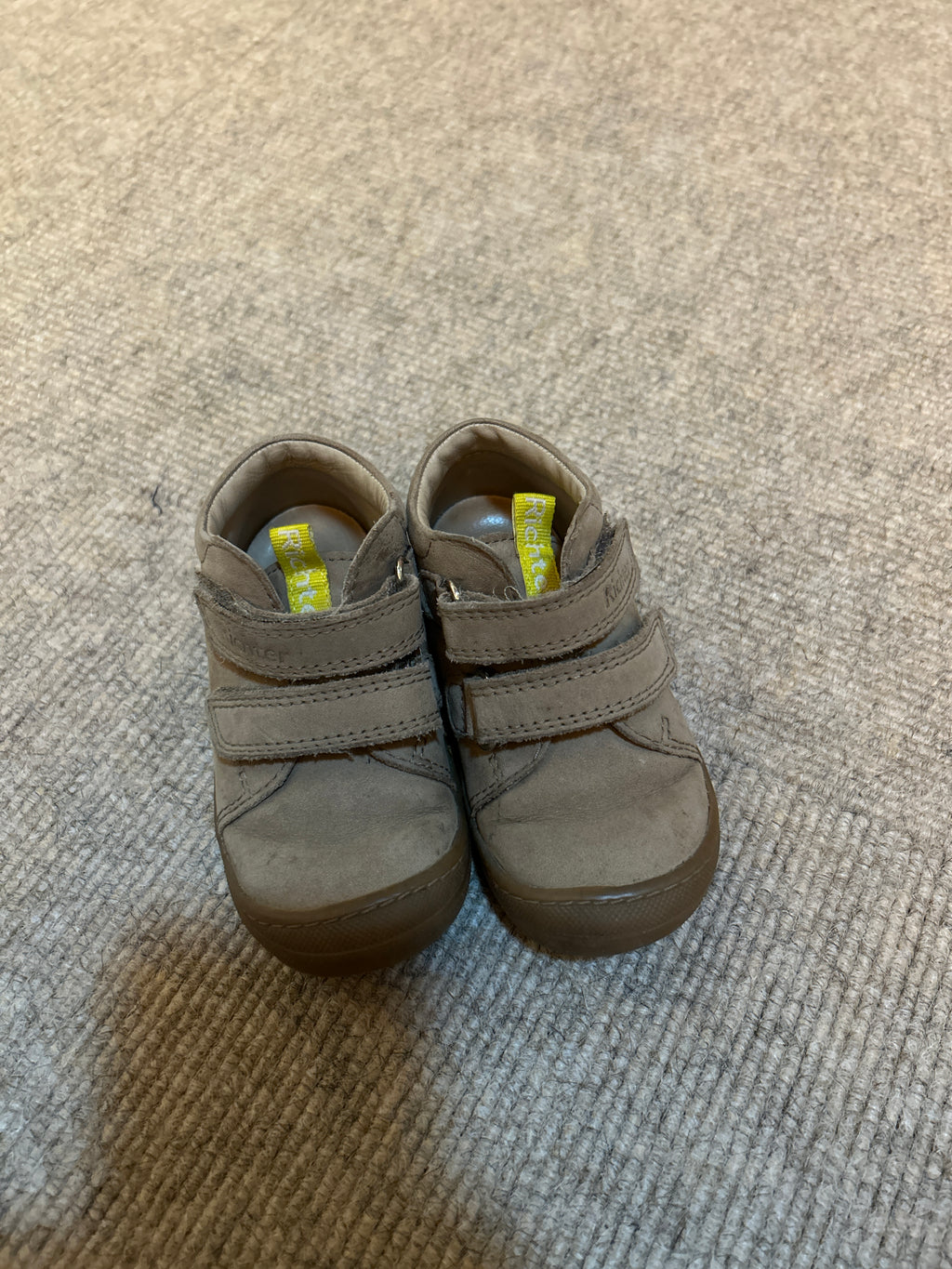 Richter Maxi First Walker Shoes, Leather, Taupe, Size 21, Very Good Condition