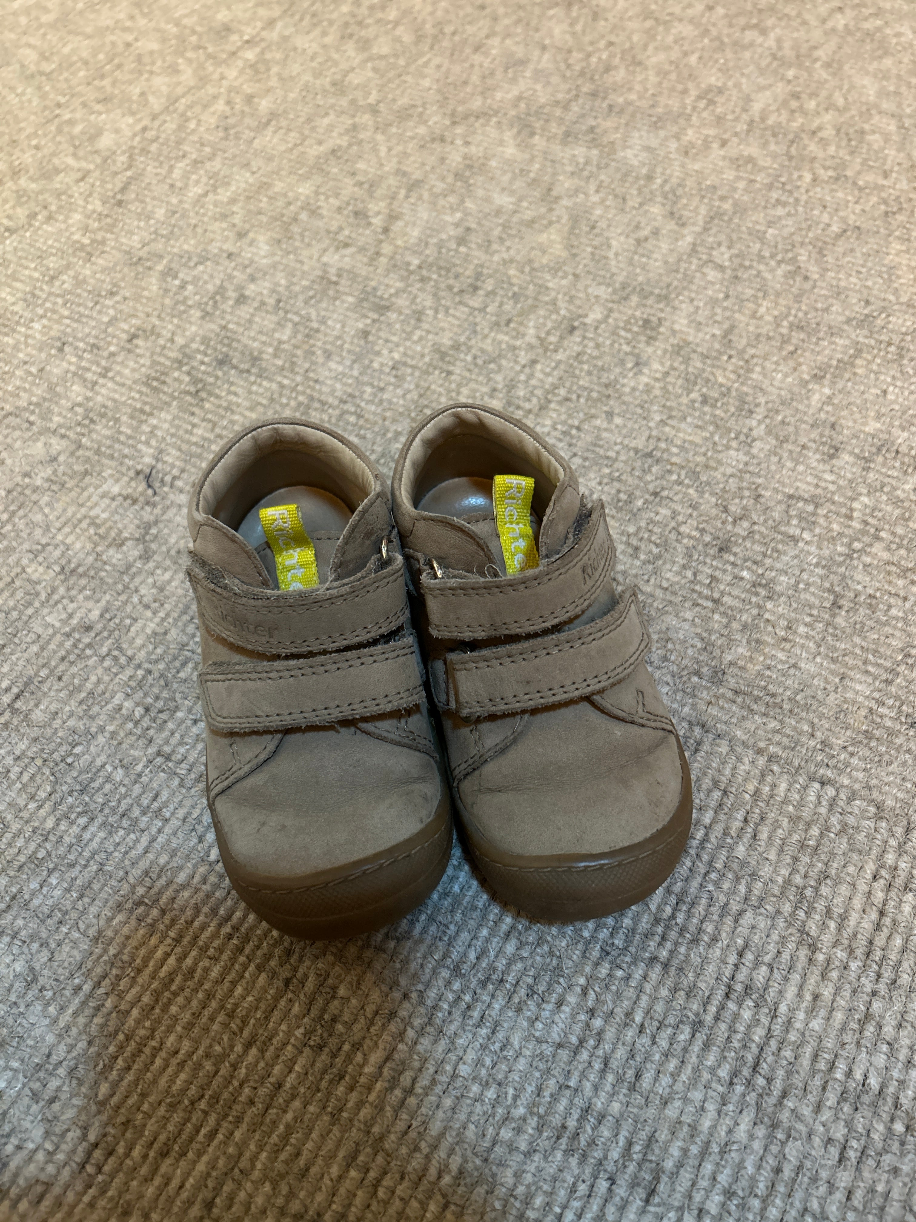 Richter Maxi First Walker Shoes, Leather, Taupe, Size 21, Very Good Condition