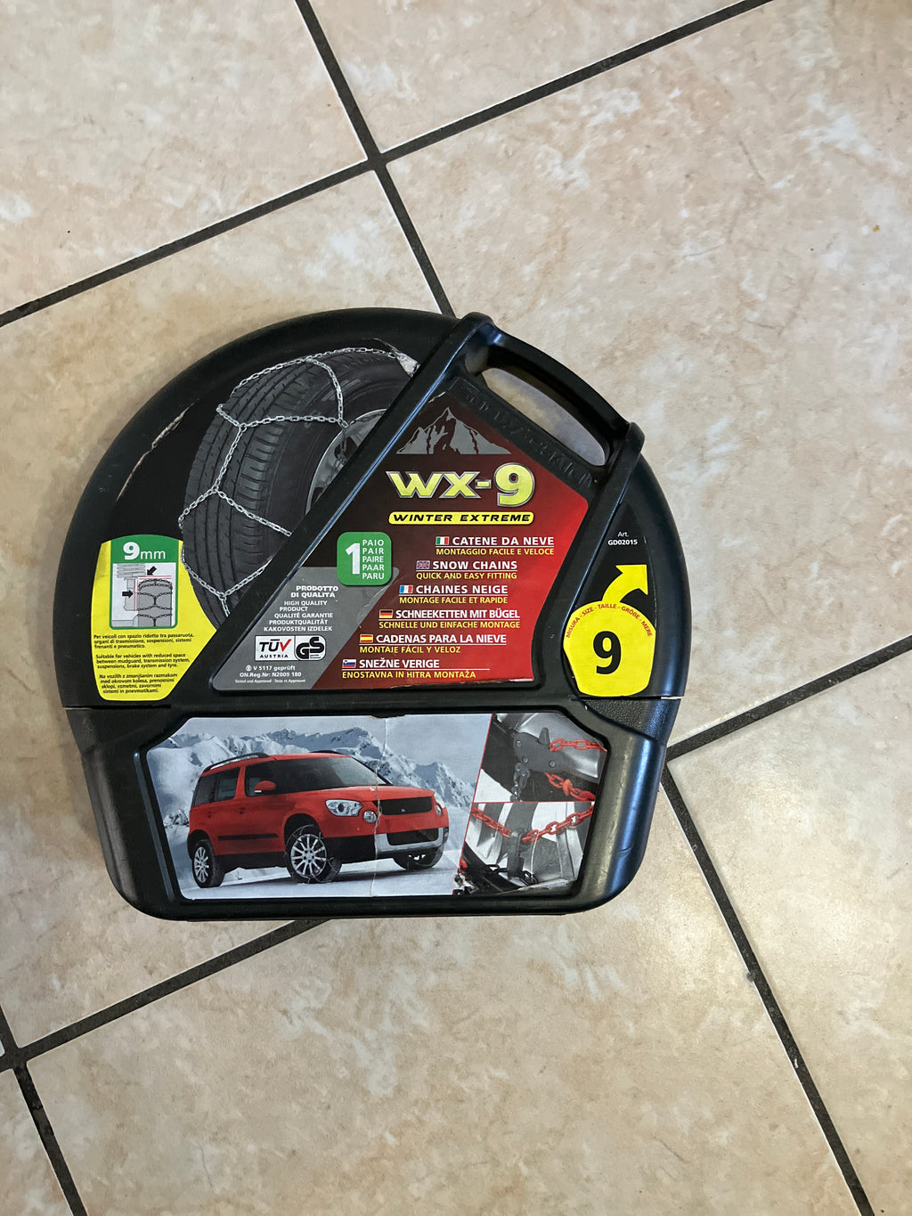 Lampa WX-9 9mm Snow Chains Silver GD02015 with Case Good Condition