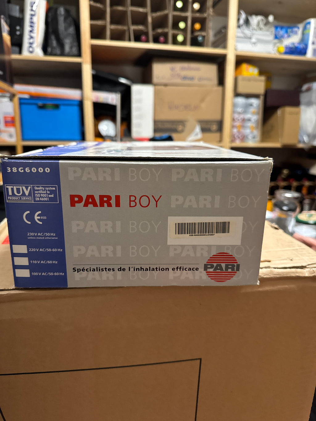 PARI TurboBoy Inhaliergerät Kompakt Schwarz/Silber, sehr guter Zustand, OVP