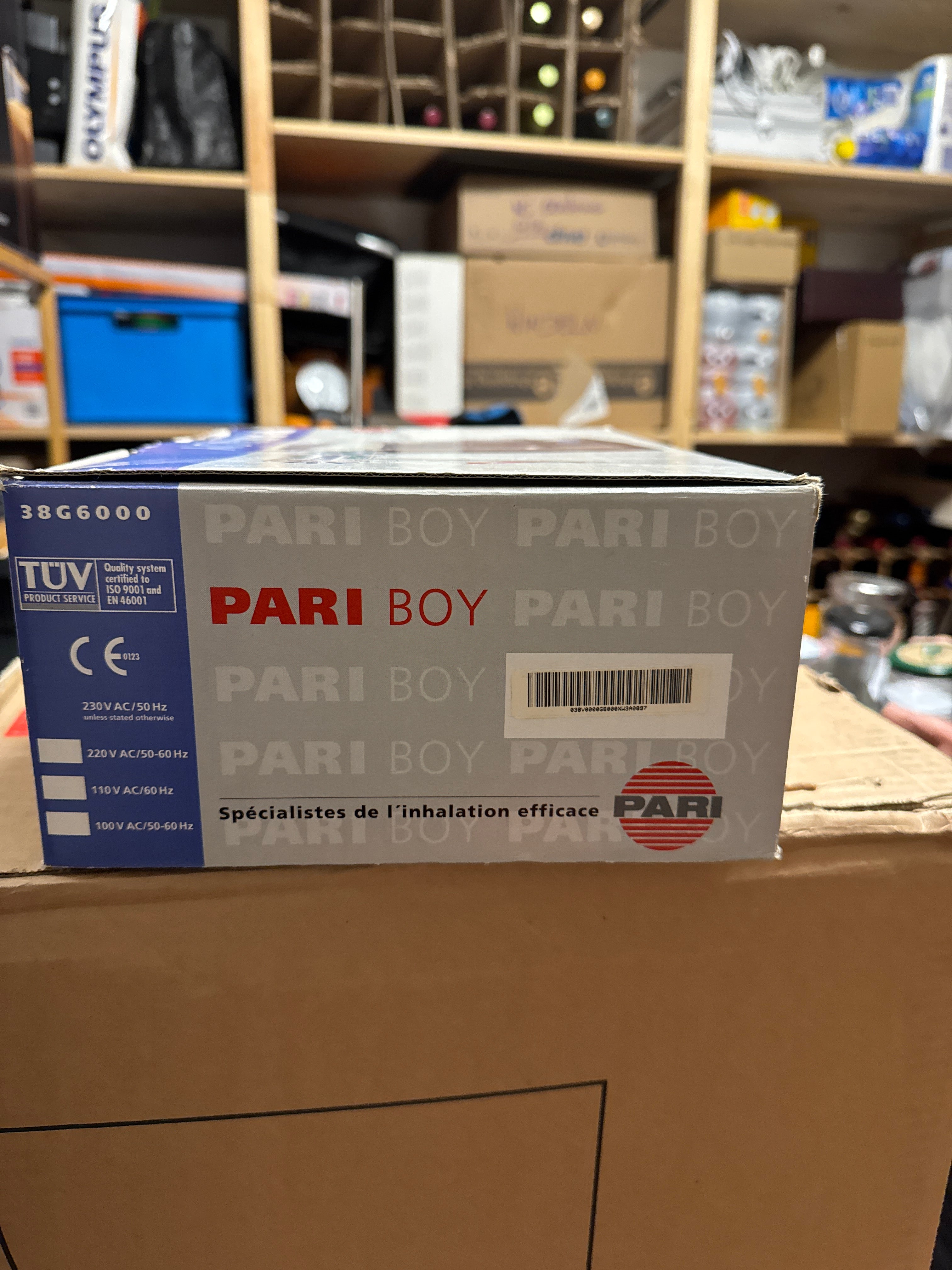 PARI TurboBoy Inhaliergerät Kompakt Schwarz/Silber, sehr guter Zustand, OVP