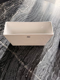White ASA Selection Ceramic Rectangular Planter, Small, New, 20 cm