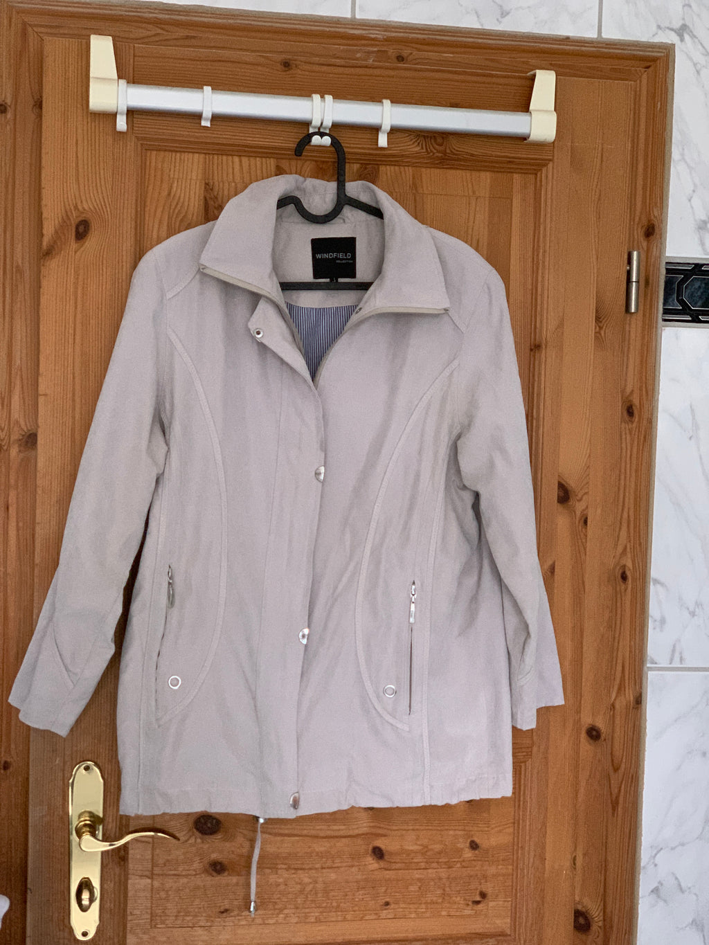 Windfield Collection Women's Utility Jacket – Stone, EU 40, Very Good