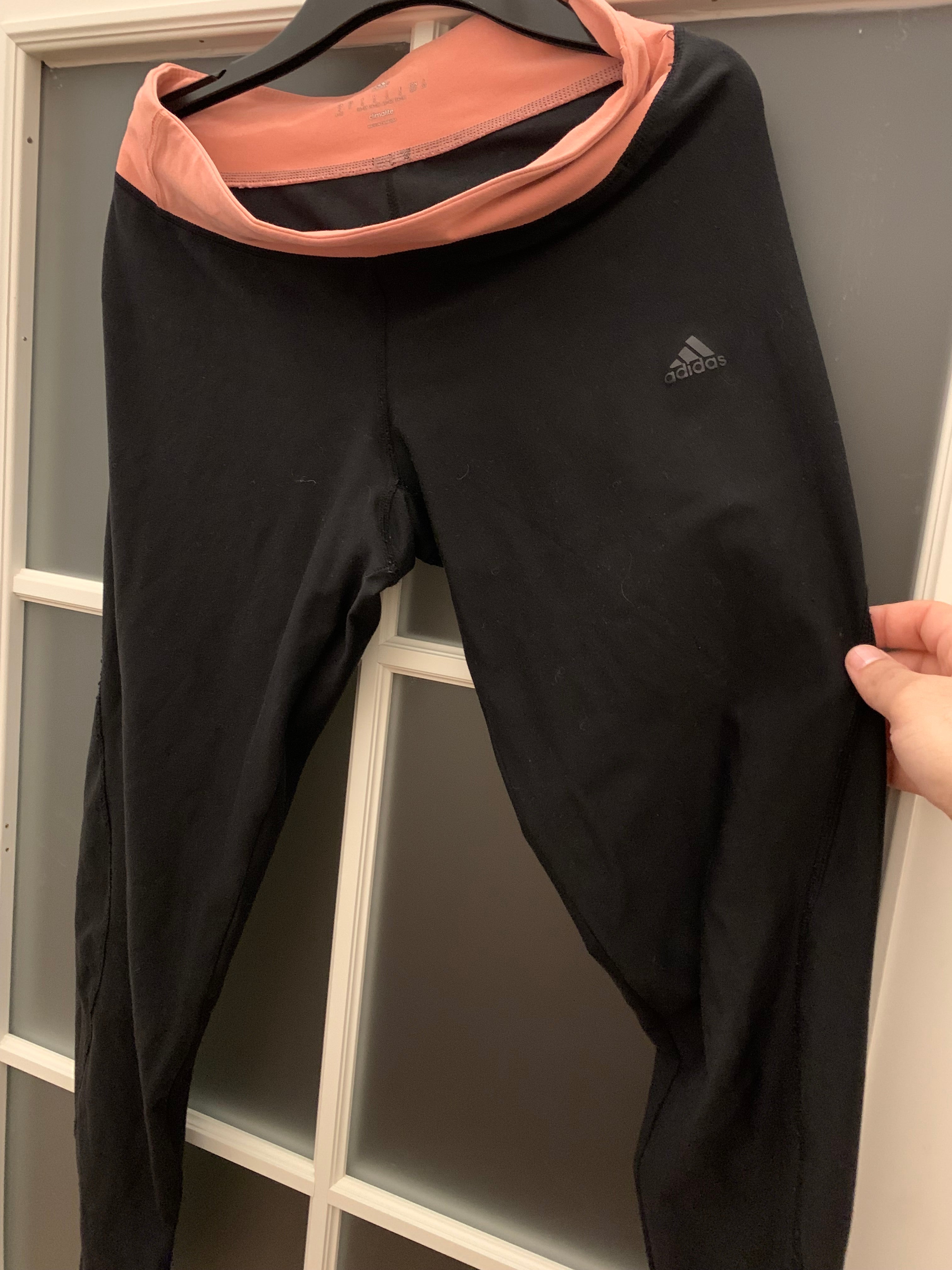 Adidas Climalite Leggings | Damen S (EU 34/36) | Schwarz/Pink | Sehr gut
