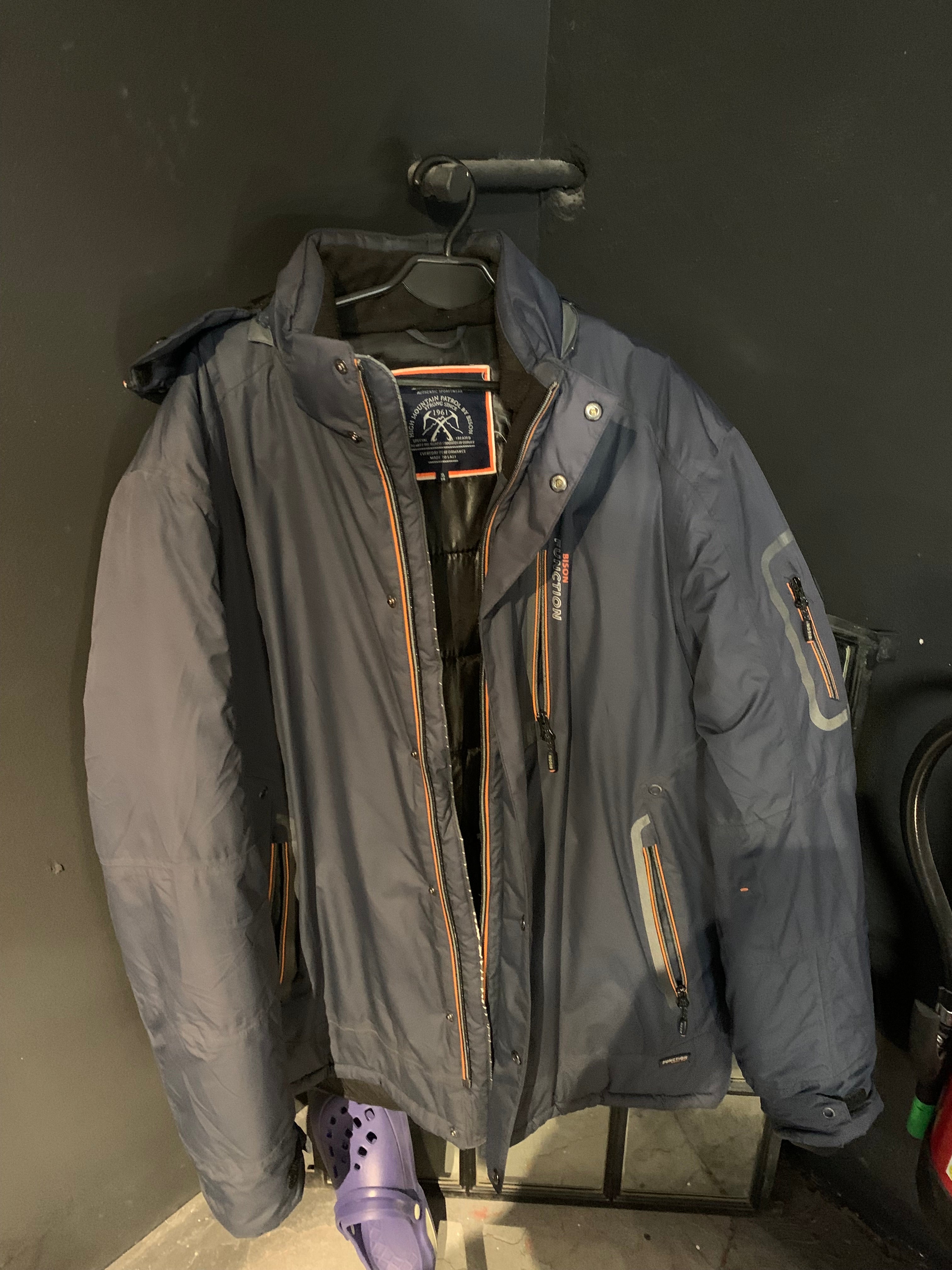 Bison „High Mountain Patrol“ Performance Jacke – XL – Navy/Orange – Sehr gut