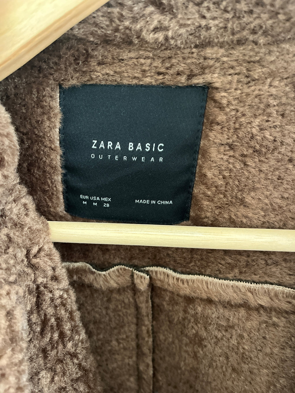 Zara Basic Outerwear Aviator Jacket, Faux Suede, Olive, Size M, Like New