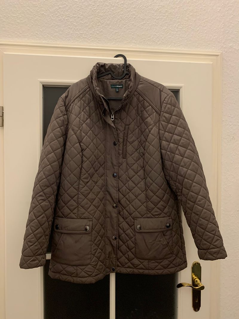 Charles Vögele Steppjacke Herren EU 46 Braun Nylon Sehr Gut