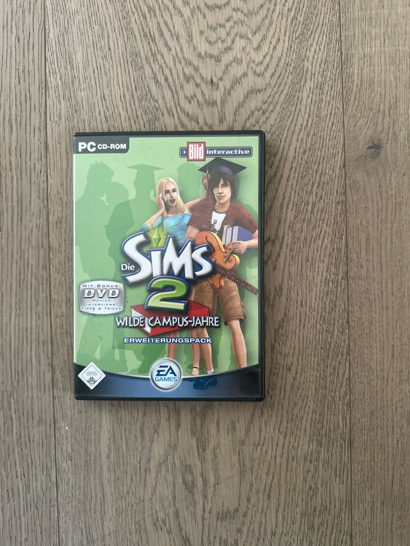 Die Sims 2 – Wilde Campus-Jahre (Deutsch) PC Erweiterung – komplett, guter Zustand