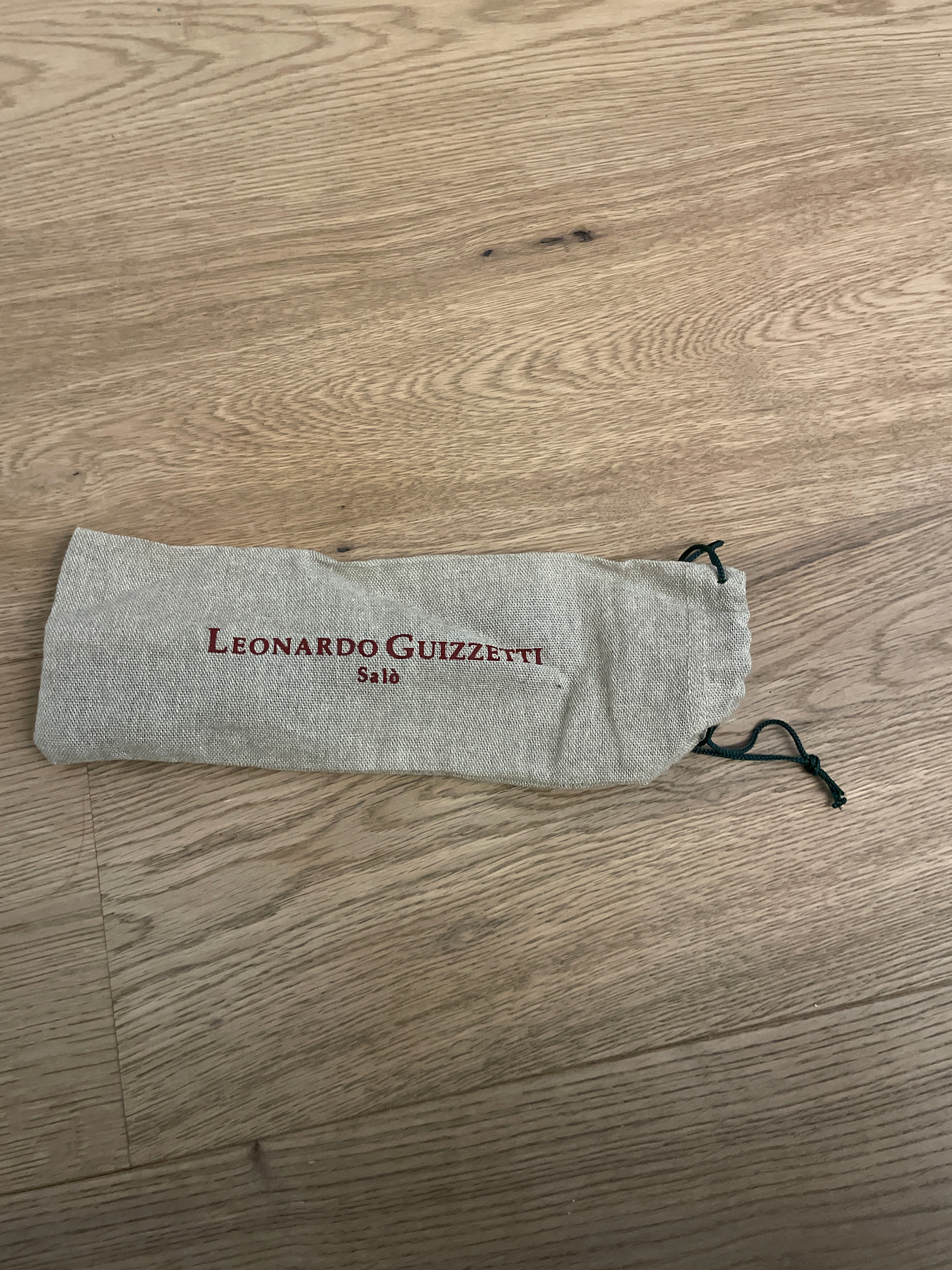 Leonardo Guizzetti Handle Connector/Mini Strap – Black Leather, Like New