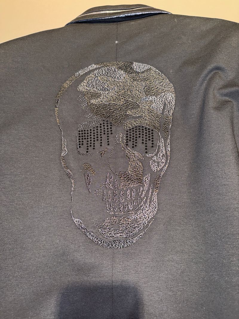 Armina Exclusive Skull Blazer – Black, Size 56, Very Good Condition