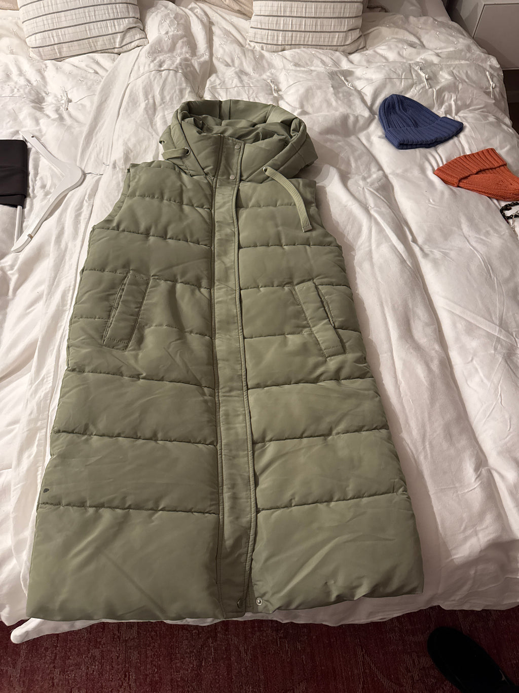 Stradivarius Puffer Weste, Sorona, Gr. M, Salbeigrün – Guter Zustand