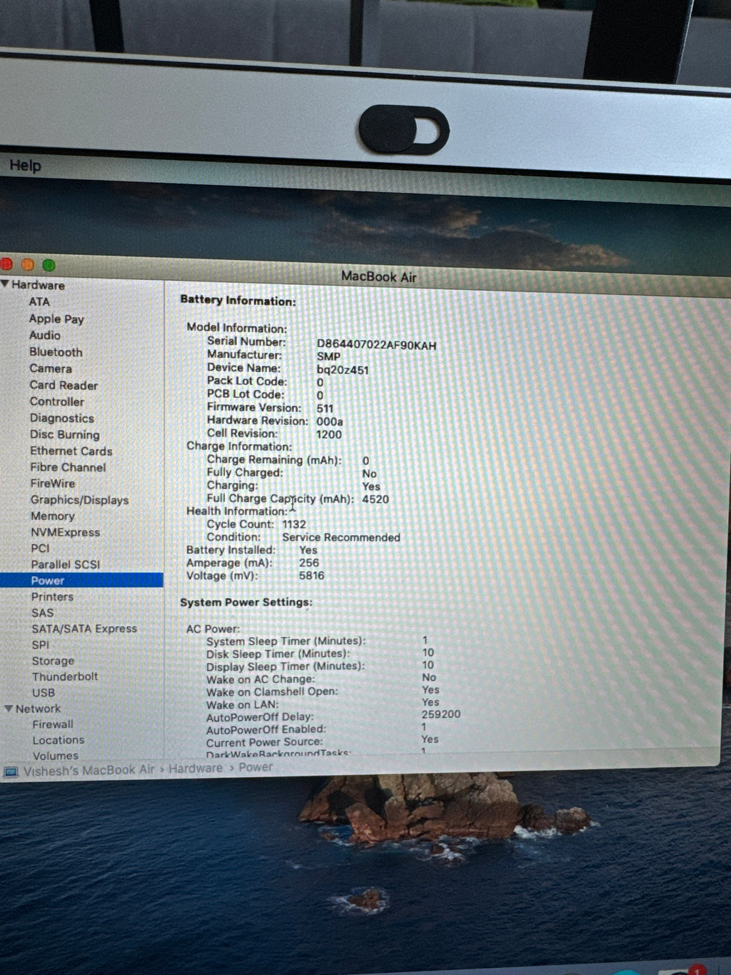 Apple MacBook Air 13 A1466 i5 8GB 256GB SSD Silber Normalzustand