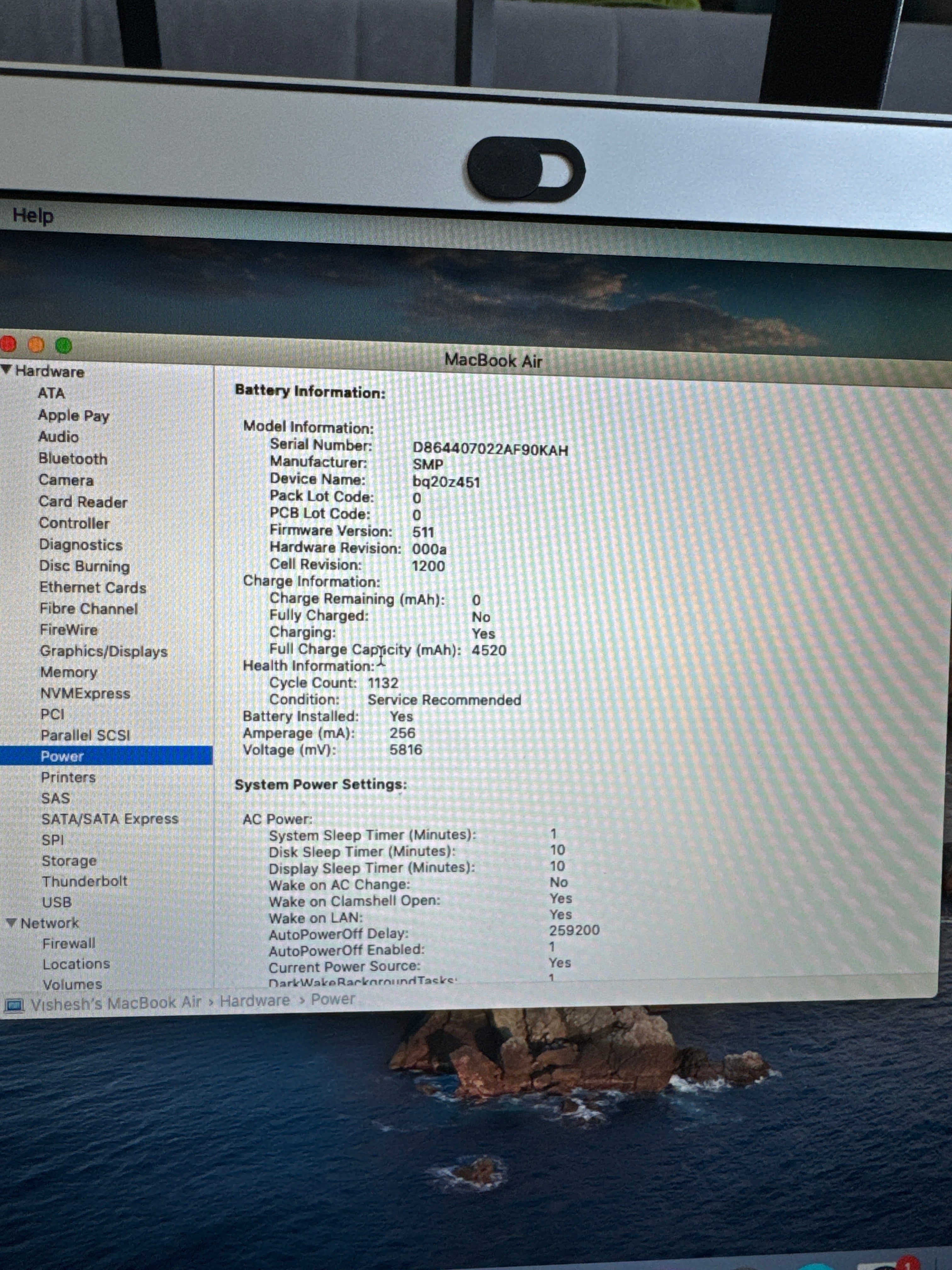 Apple MacBook Air 13 A1466 i5 8GB 256GB SSD Silber Normalzustand