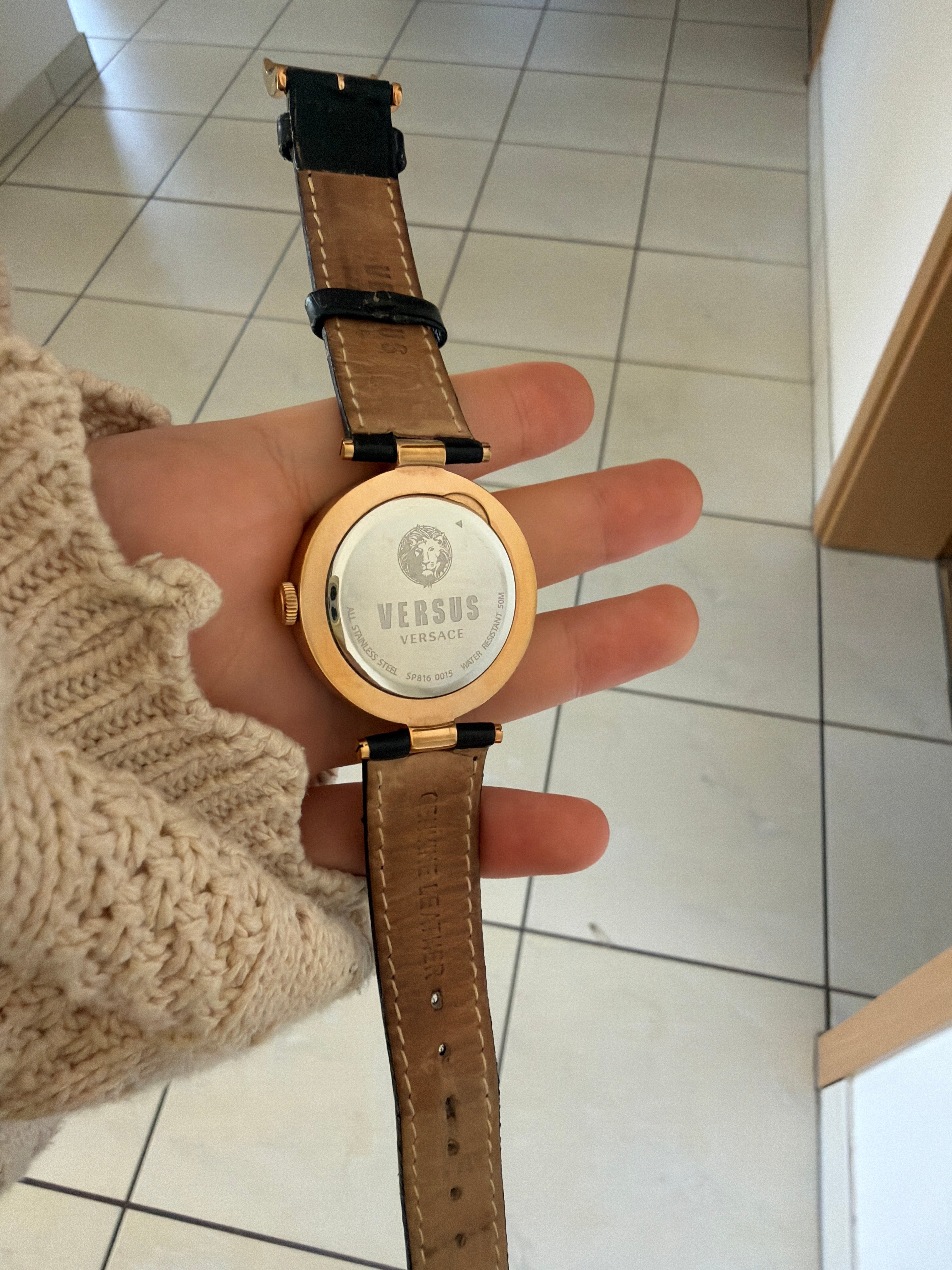 Versus Versace Santa Monica SP816 Damen Quartz 36mm Roségold/Schwarz Sehr Gut