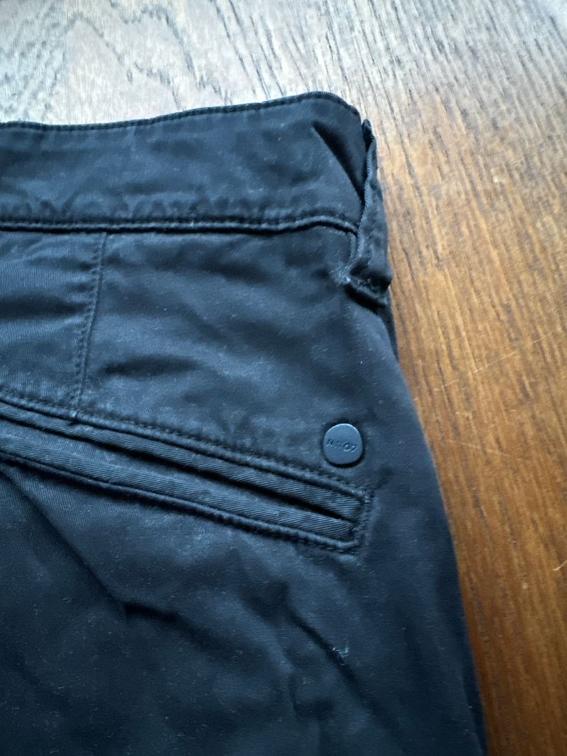 NN07 Marco Chino Trousers – Black, W30 L30, Normal Use