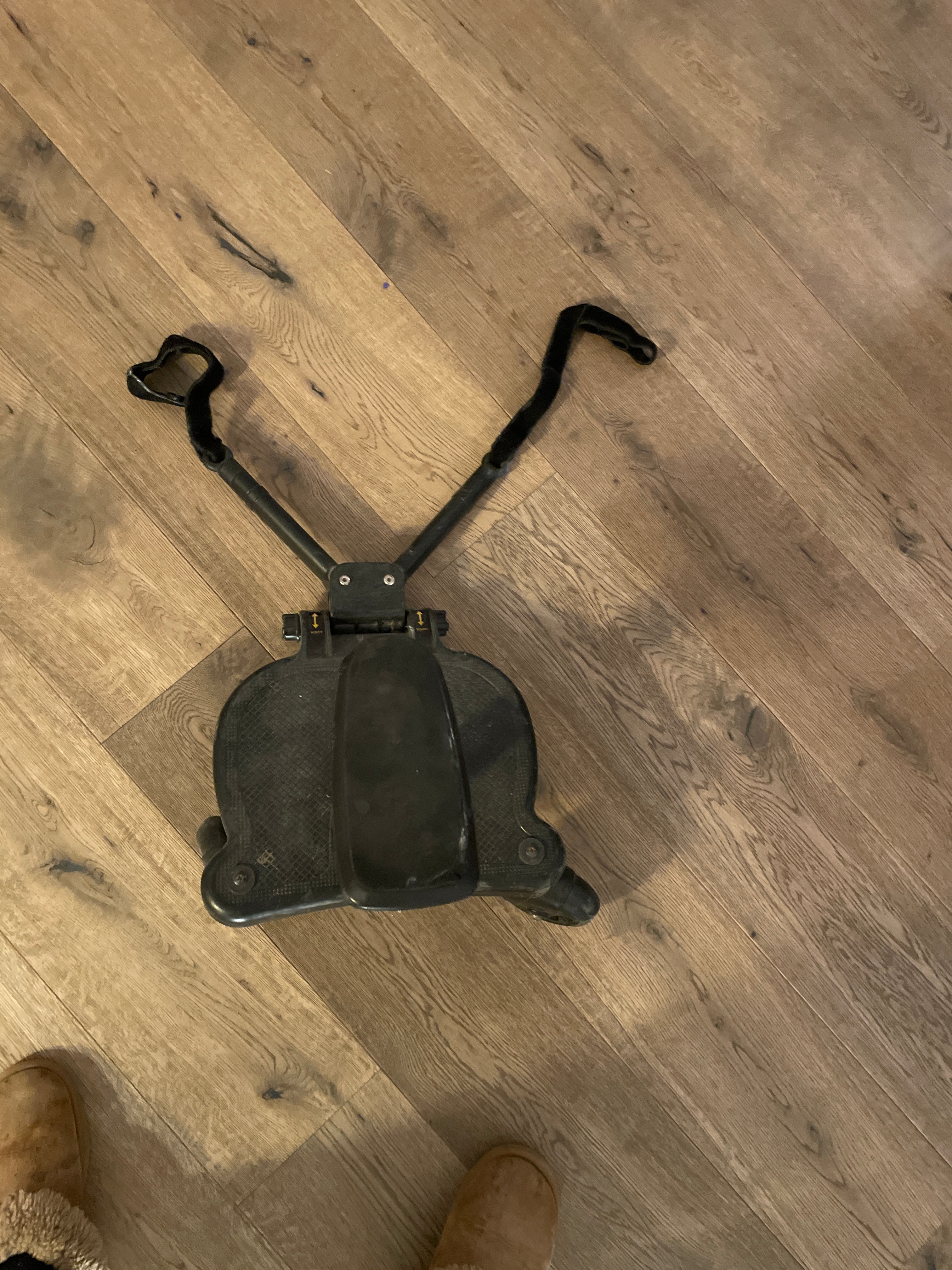 Universal Buggy Board mit Sitz, Schwarz, 50x30x35 cm, Gebraucht