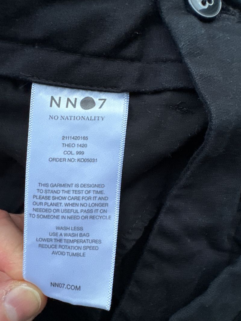 NN07 Theo 1420 Chinos – Schwarz, Größe 30/34, Gebraucht