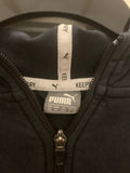 Puma Kinder Track Jacket XS (116) – Schwarz, guter Zustand