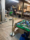 Generic Brass Torchiere Floor Lamp with Reading Light, 180 cm, Like New