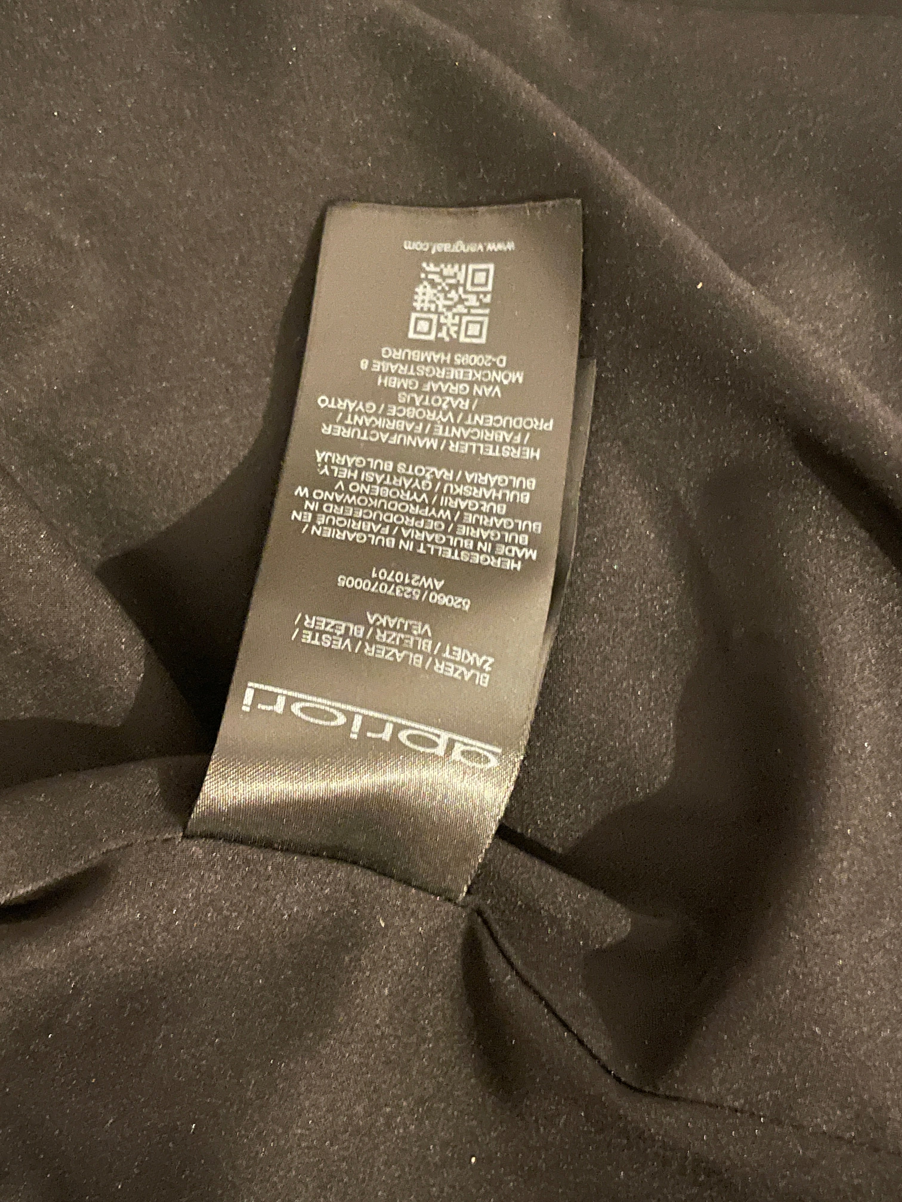 apriori Damen Blazer – Schwarz, Gr. 40, Sehr guter Zustand