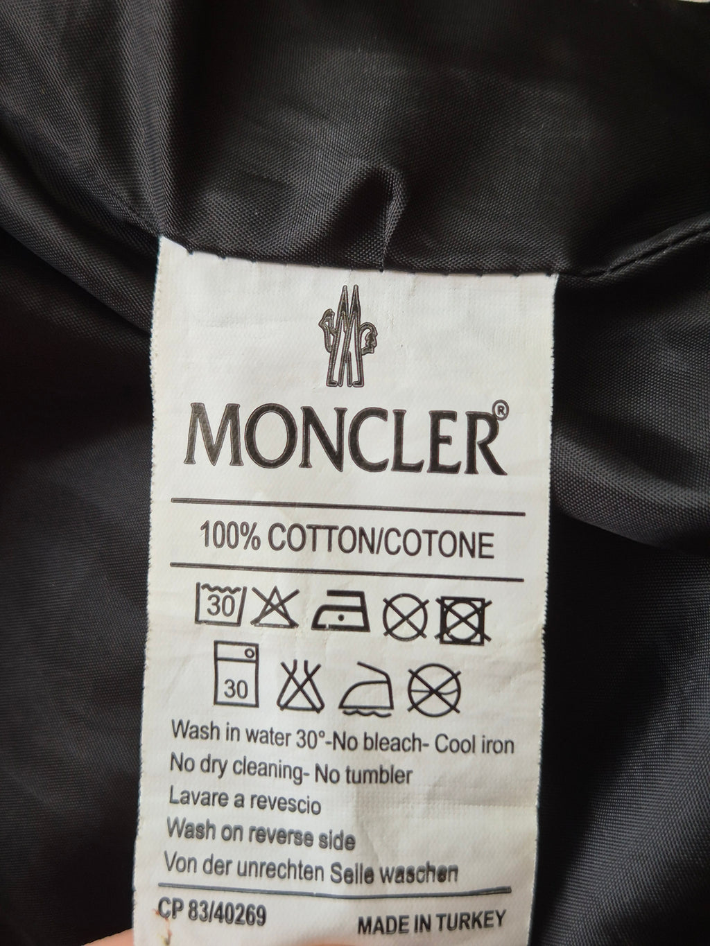 Moncler Grenoble Daunenjacke Kinder 2/3J Rot – großes Rückenlogo, guter Zustand