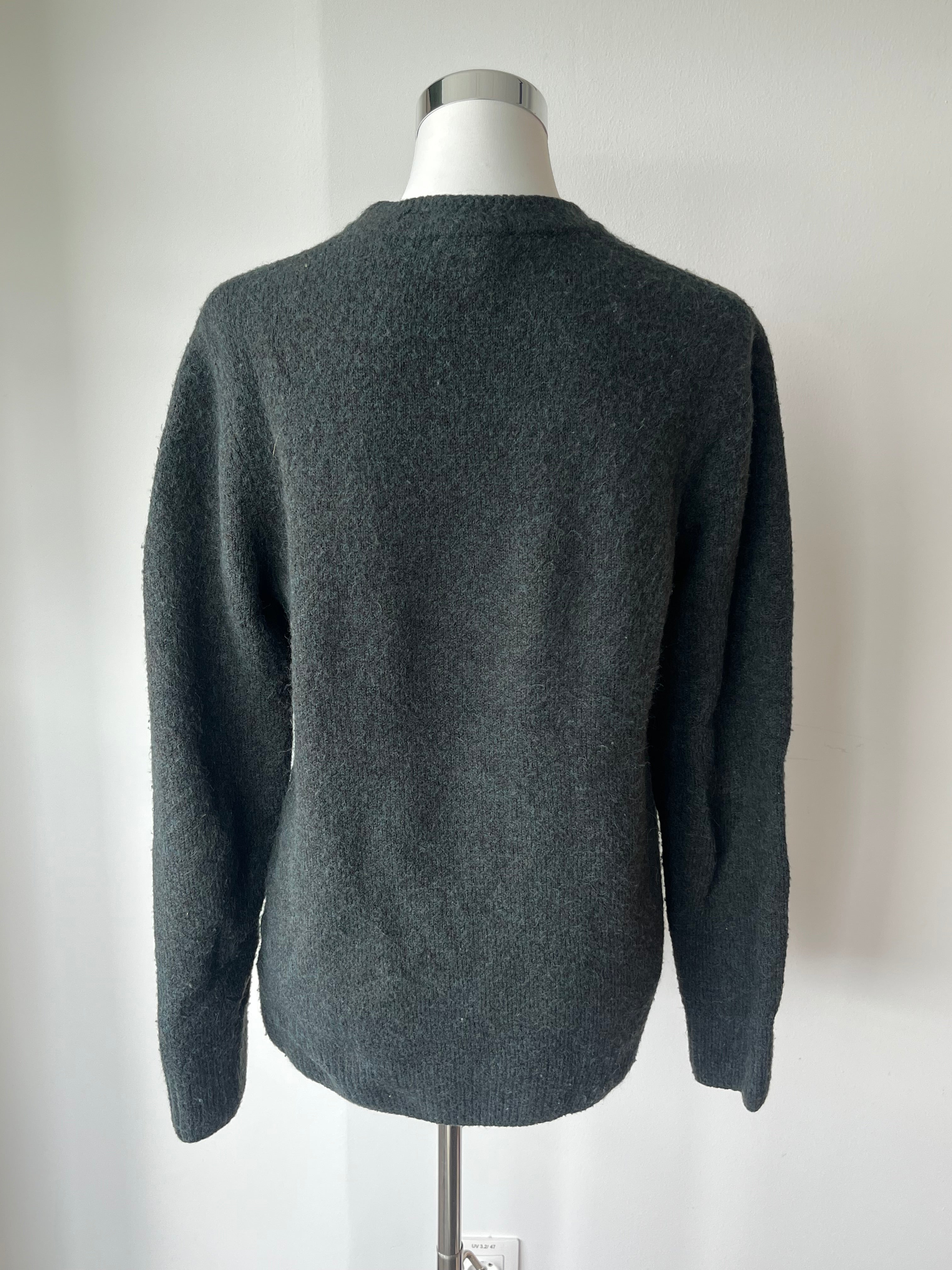 Scotch & Soda Men’s Wool Blend Sweater, Dark Grey, Size S, Very Good