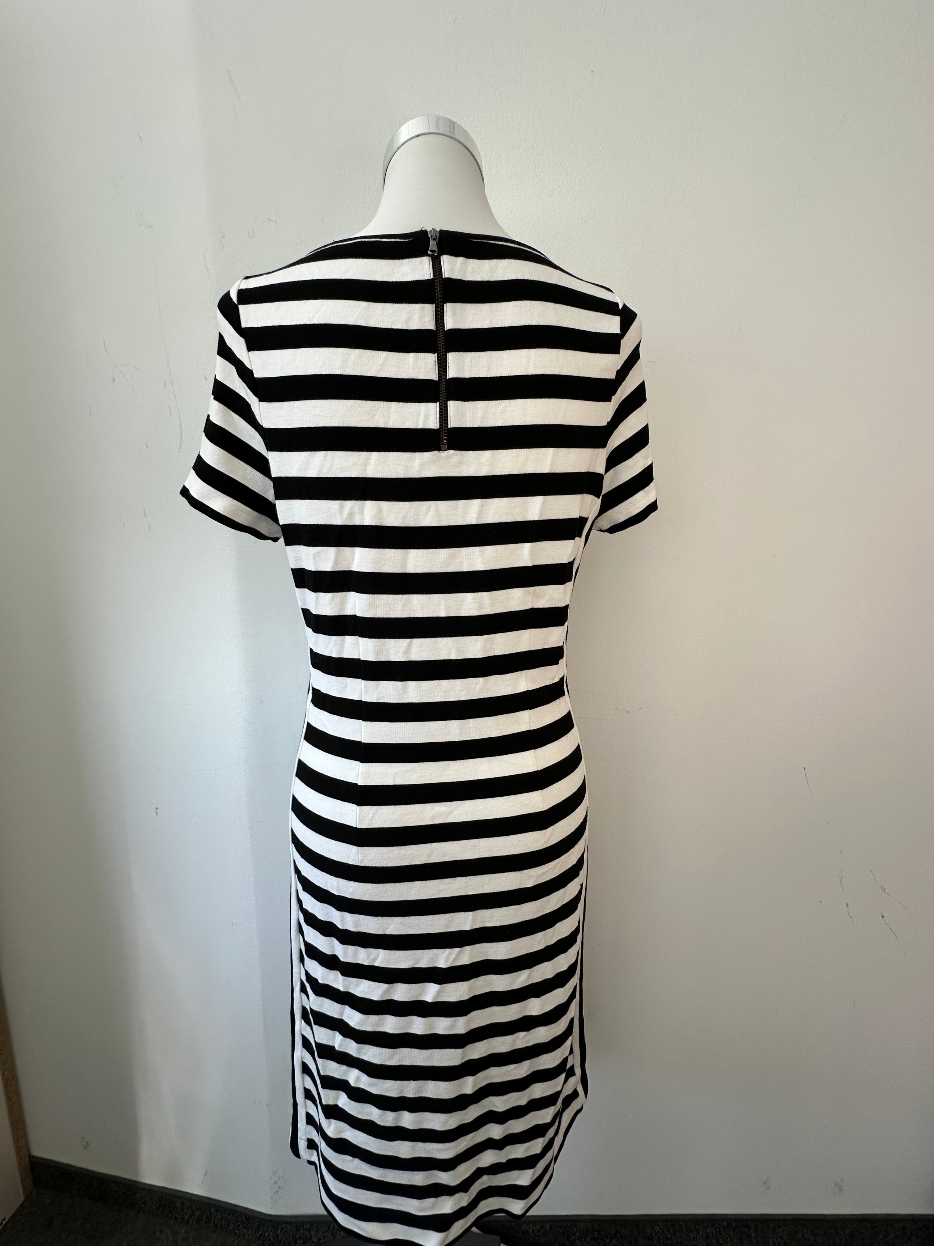 Claudia Sträter striped dress, black/white, size M, very good condition