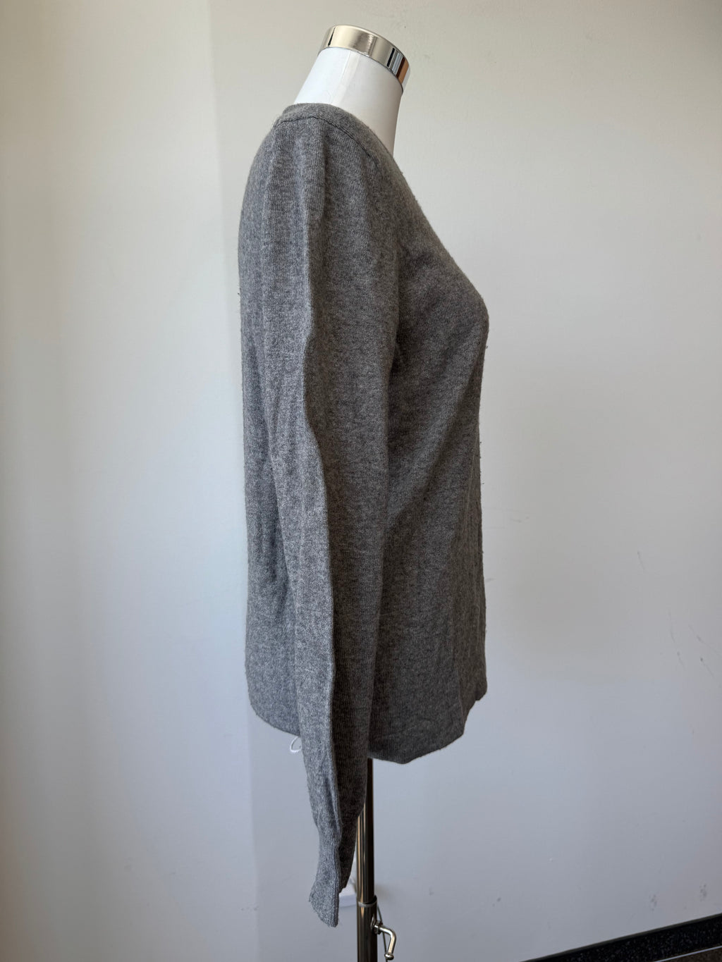 Closed cashmere blend crew-neck sweater grey melange M good condition