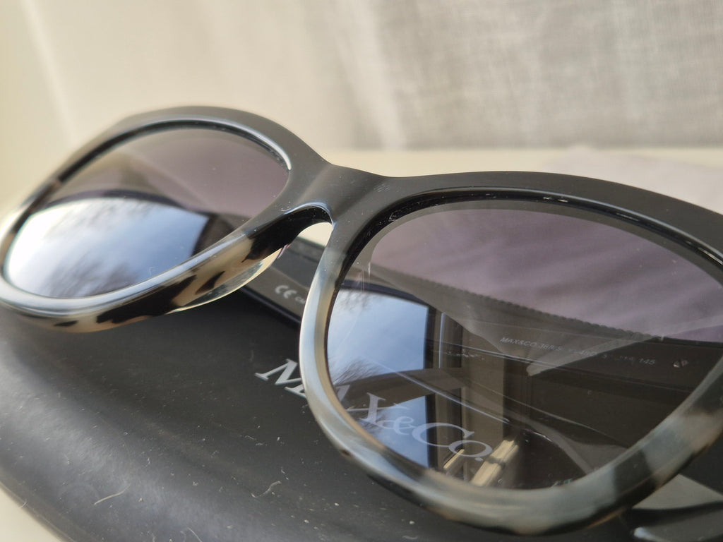 MAX&Co. 153/S Sonnenbrille – Schwarz, Cat-Eye, Kunststoff, Gr. 53-18-145, Gut