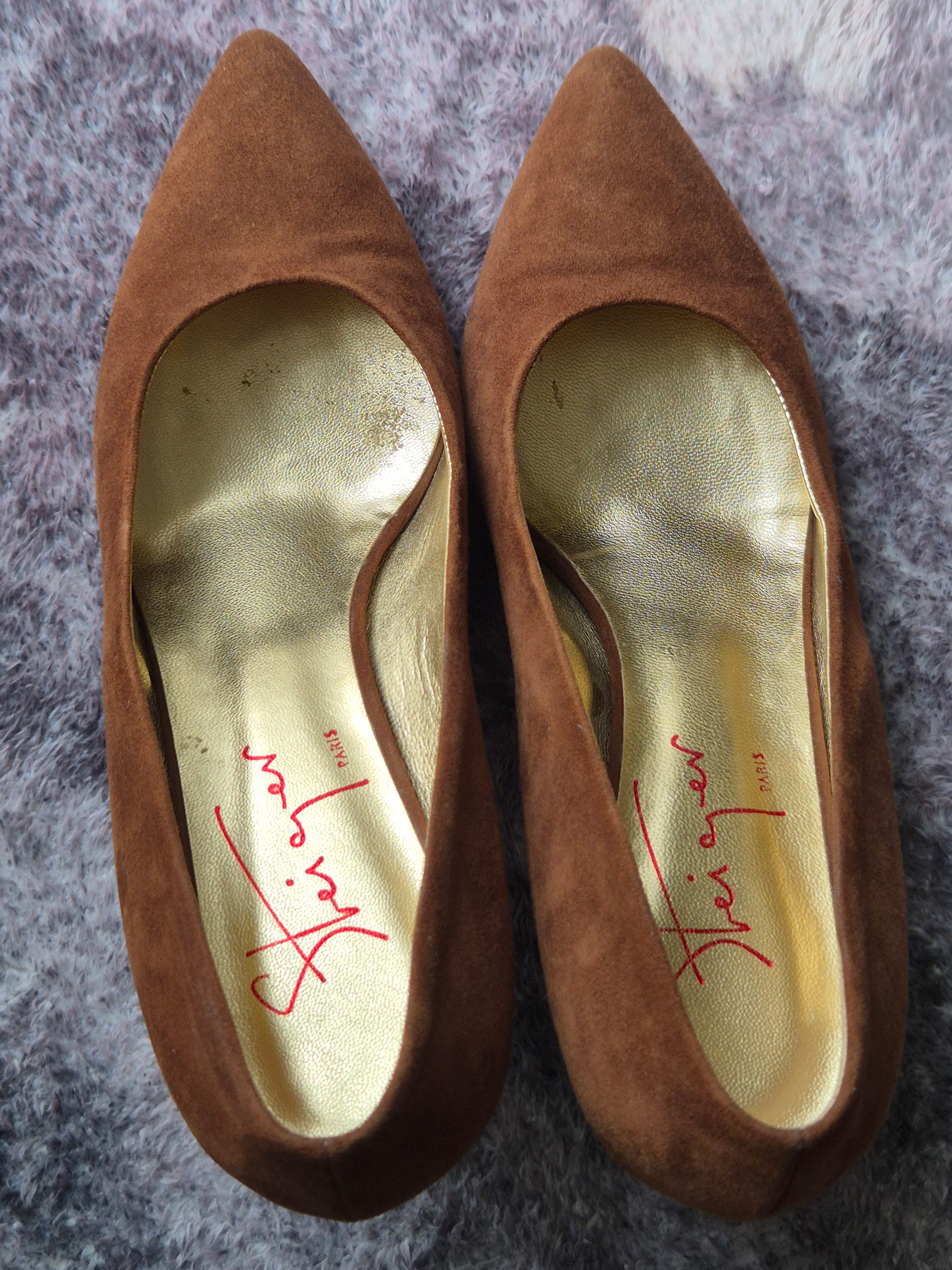Walter Steiger Suede Pumps Brown EU 37.5 | Italian Made | Very Good Condition