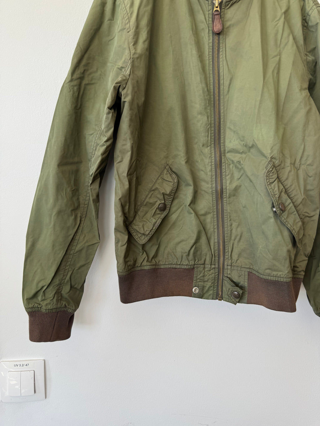 Wallace & Barnes (J.Crew) Olive Bomber Jacket, Size S, Good Condition