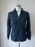 Massimo Dutti Damen Jeanshemd, Indigo, Gr. 34, Guter Zustand