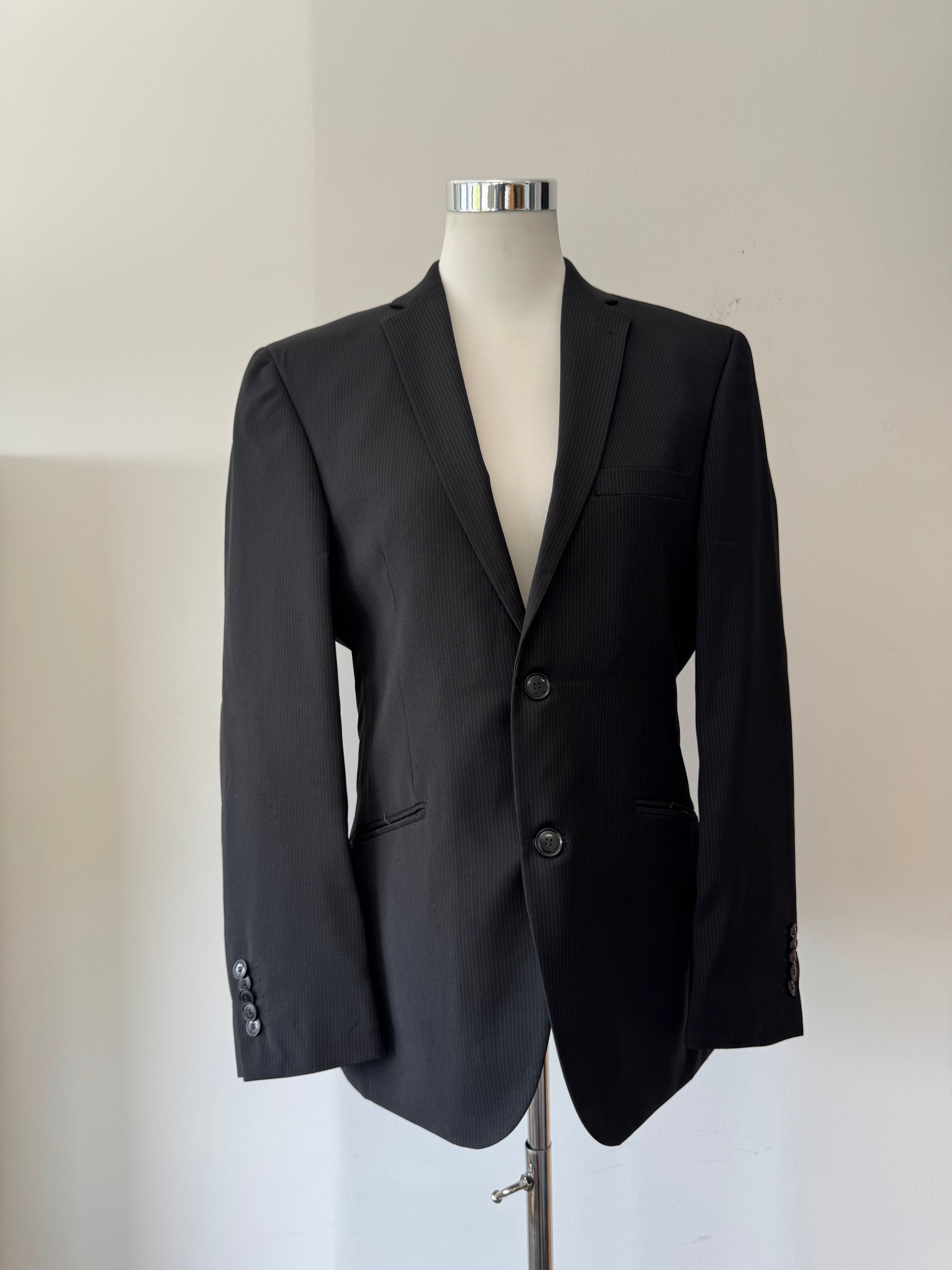 Angelo Litrico Collection Z1 Blazer, schwarz, Nadelstreifen, Gr. M, wie neu