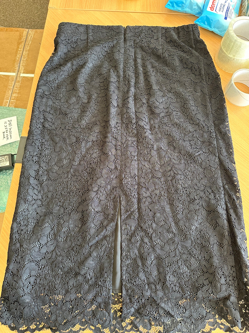 RIANI Lace Pencil Skirt, Black, Size DE 42, Very Good Condition