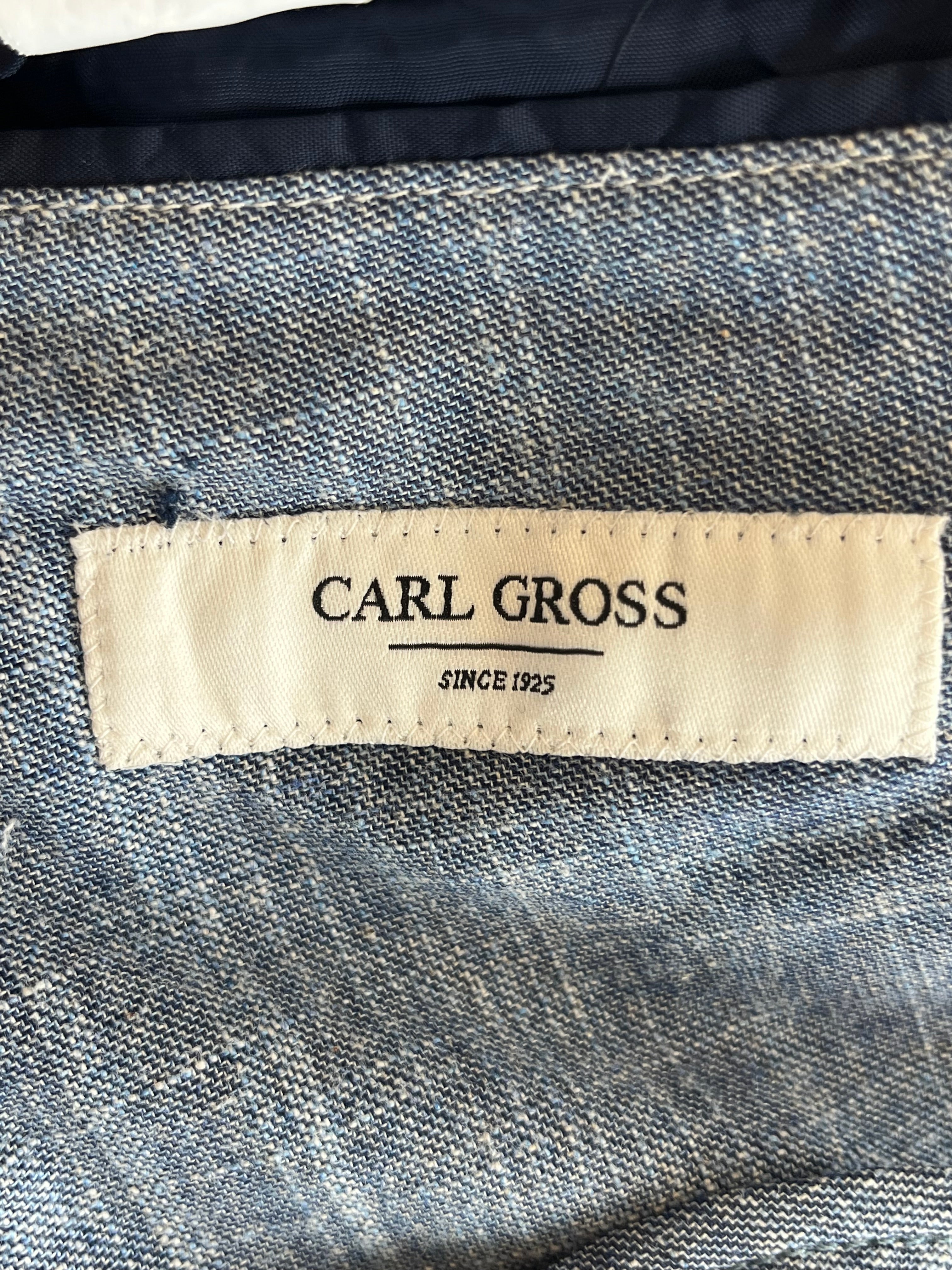 CG Tedrick SV Blazer – Gr. 50, Blau, Wolle/Baumwolle/Leinen, Guter Zustand
