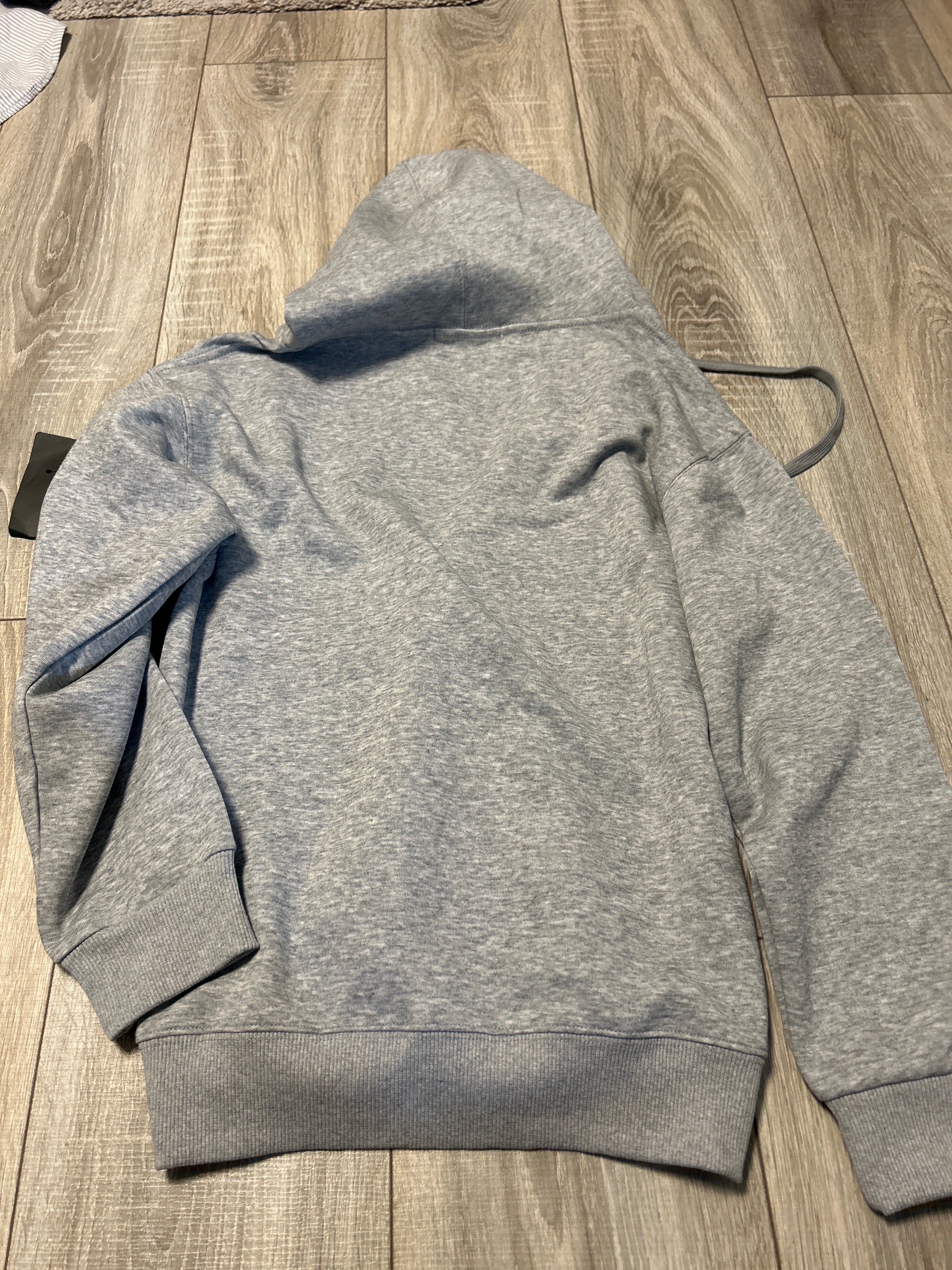 Stone Island Zip Hoodie – Grau Melange, Gr. M, Neu mit Etikett