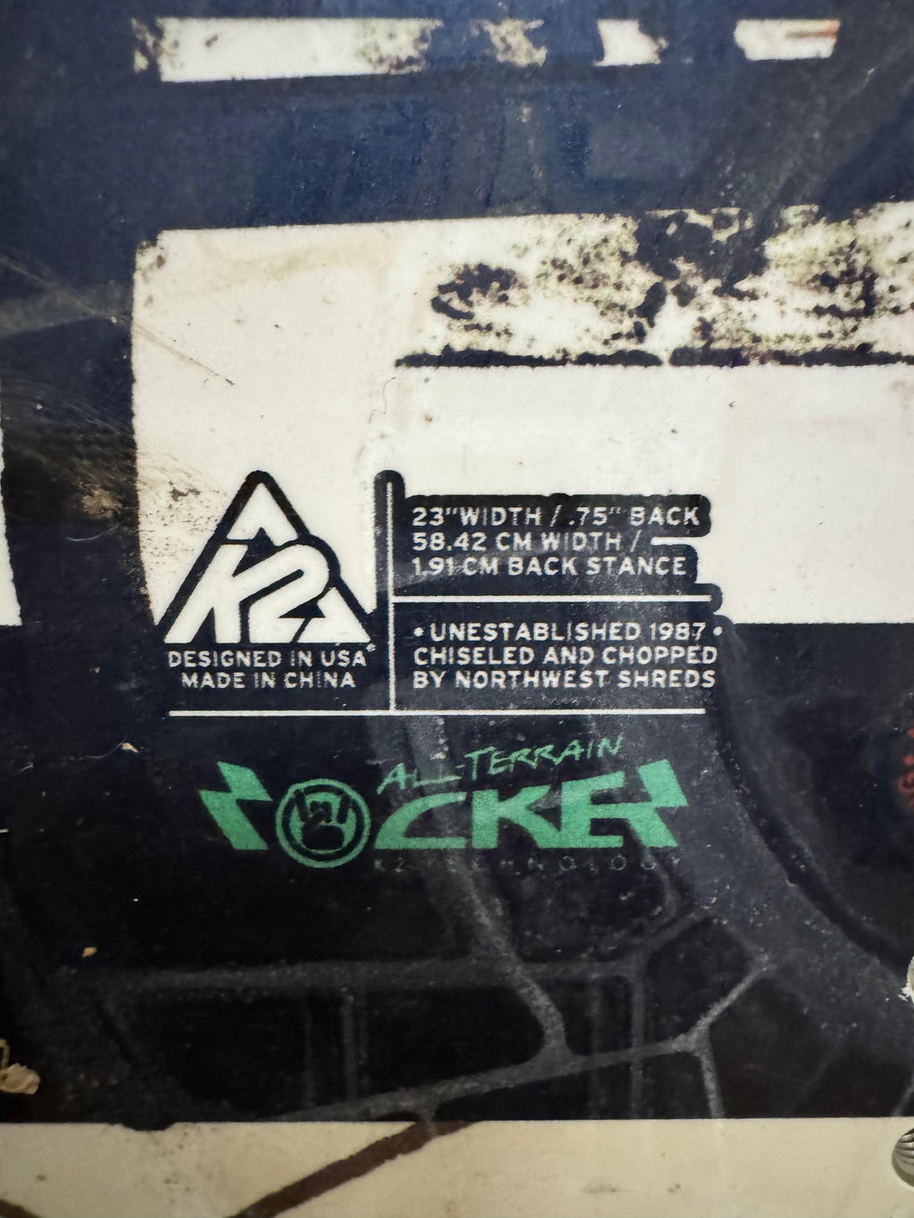 K2 Post Alley Snowboard ~159 cm Black/White/Blue | Park & All-Mountain | Normal Use