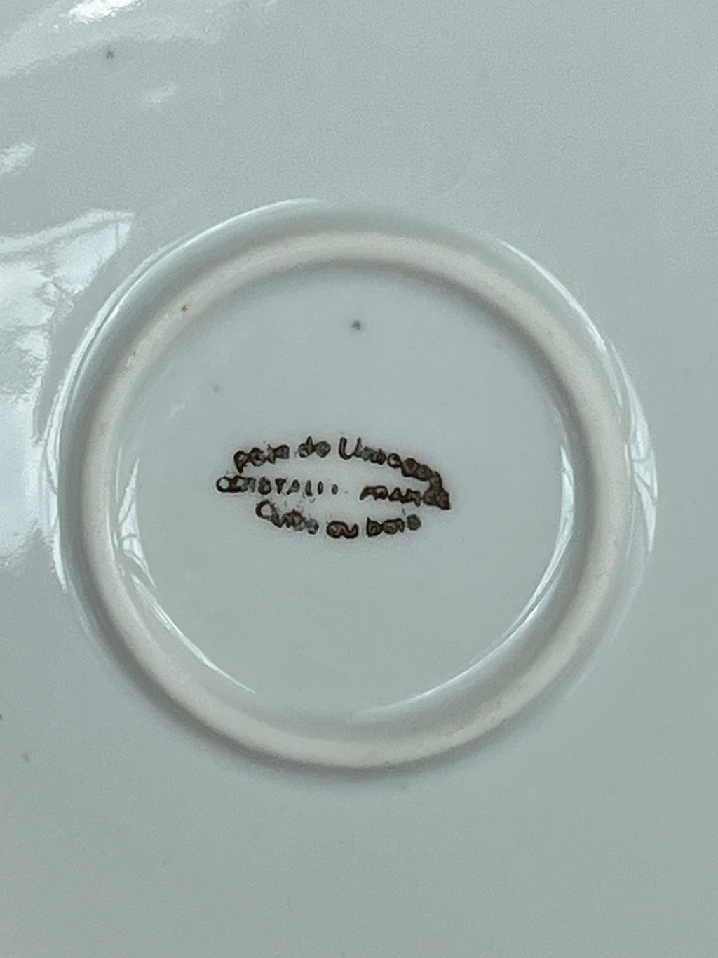 Limoges Baby Wärmeschale Vintage | Porzellan, Kindermotiv | Sehr gut | 17,5cm