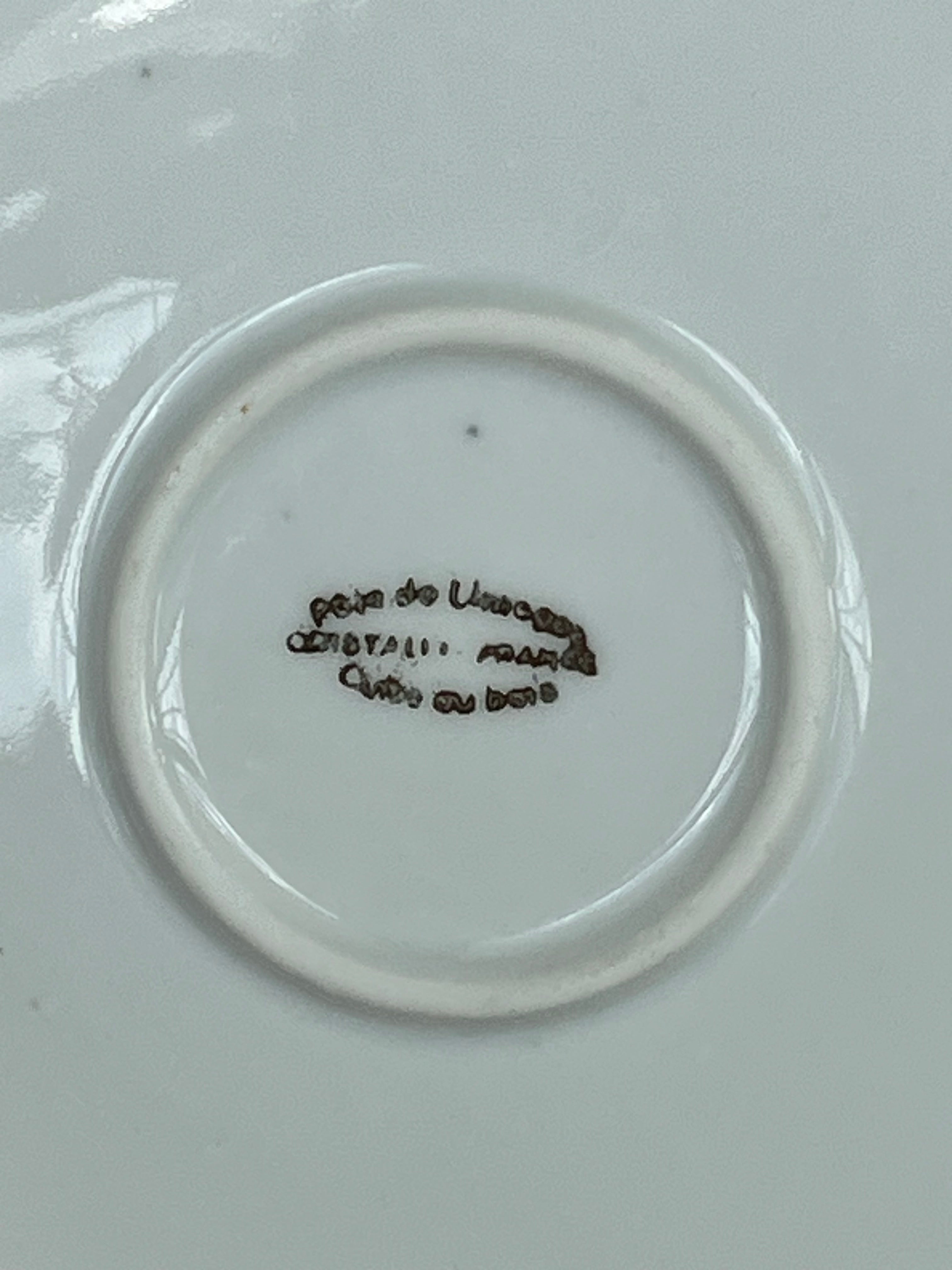 Limoges Baby Wärmeschale Vintage | Porzellan, Kindermotiv | Sehr gut | 17,5cm