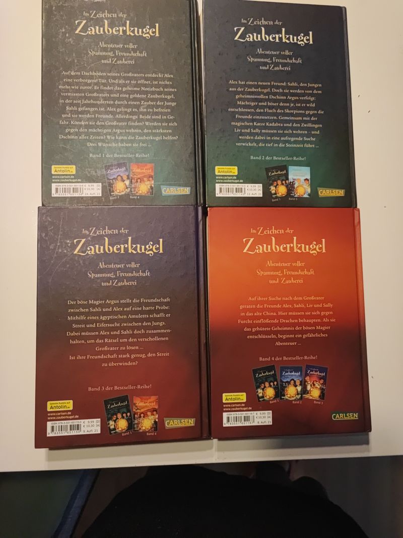 Im Zeichen der Zauberkugel 1-4 – Stefan Gemmel, Hardcover, Sehr guter Zustand
