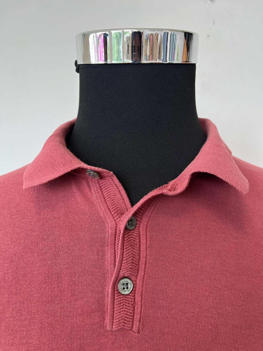 Massimo Dutti Extrafine Cotton Polo XL Maroon Zustand Gut