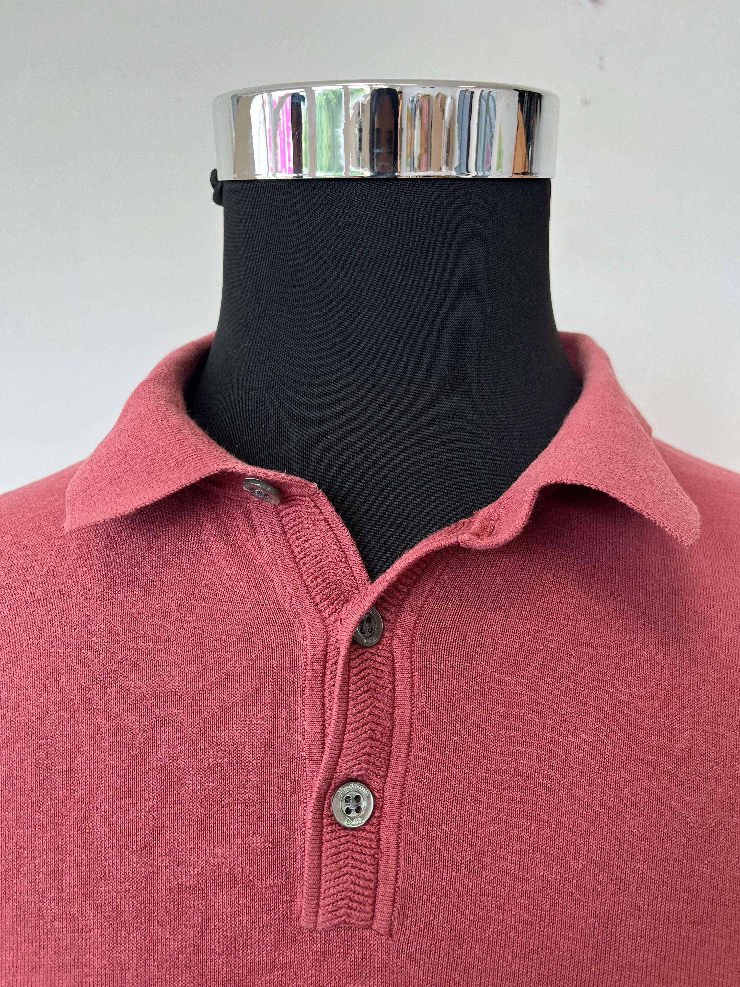 Massimo Dutti Extrafine Cotton Polo XL Maroon Zustand Gut