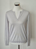 Loro Piana 100% Cashmere Sweater, Light Grey, IT 42 / M, Very Good