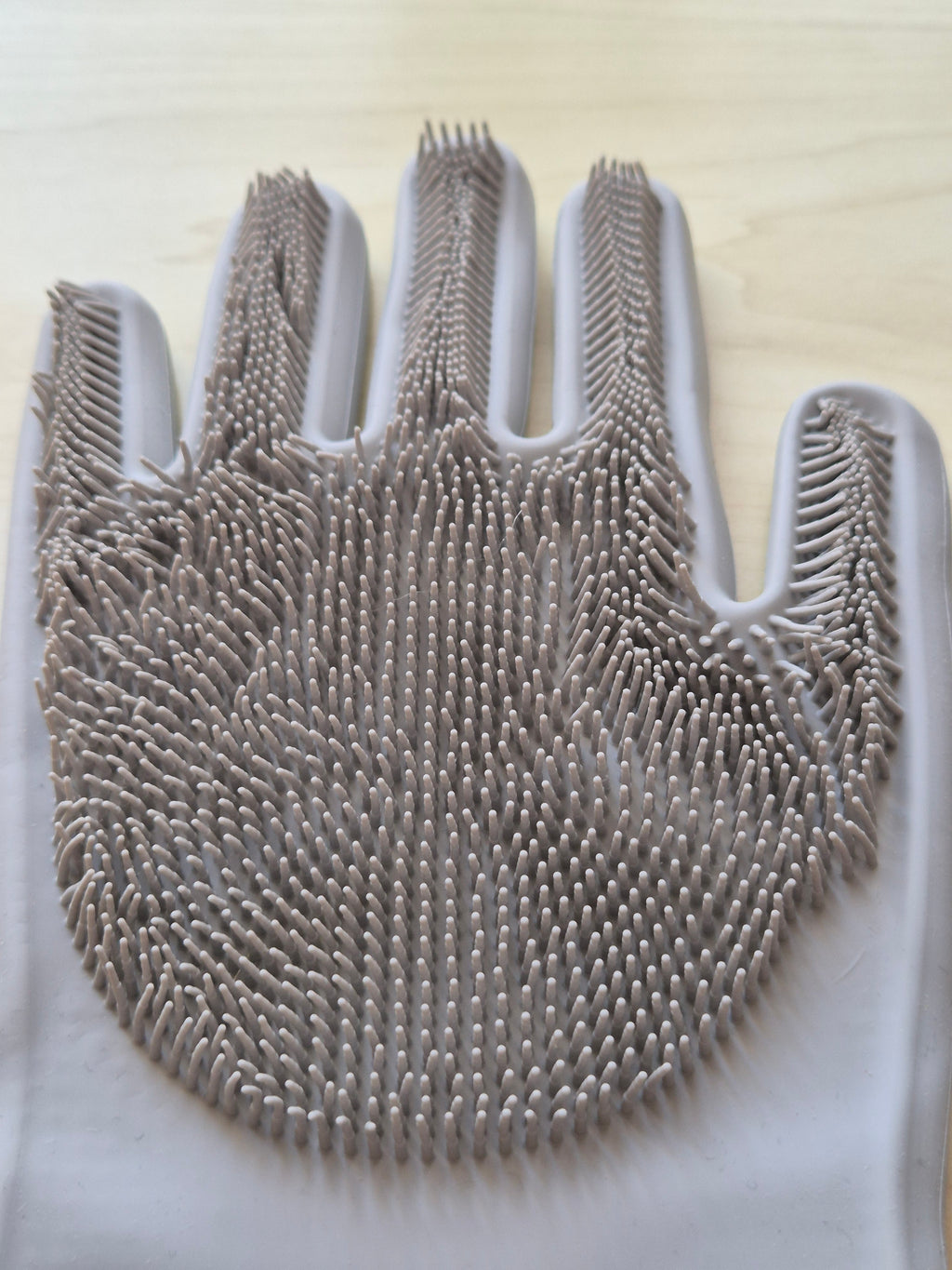 LHOME Magic Silicone Dishwashing Gloves Gray One Size – Very Good