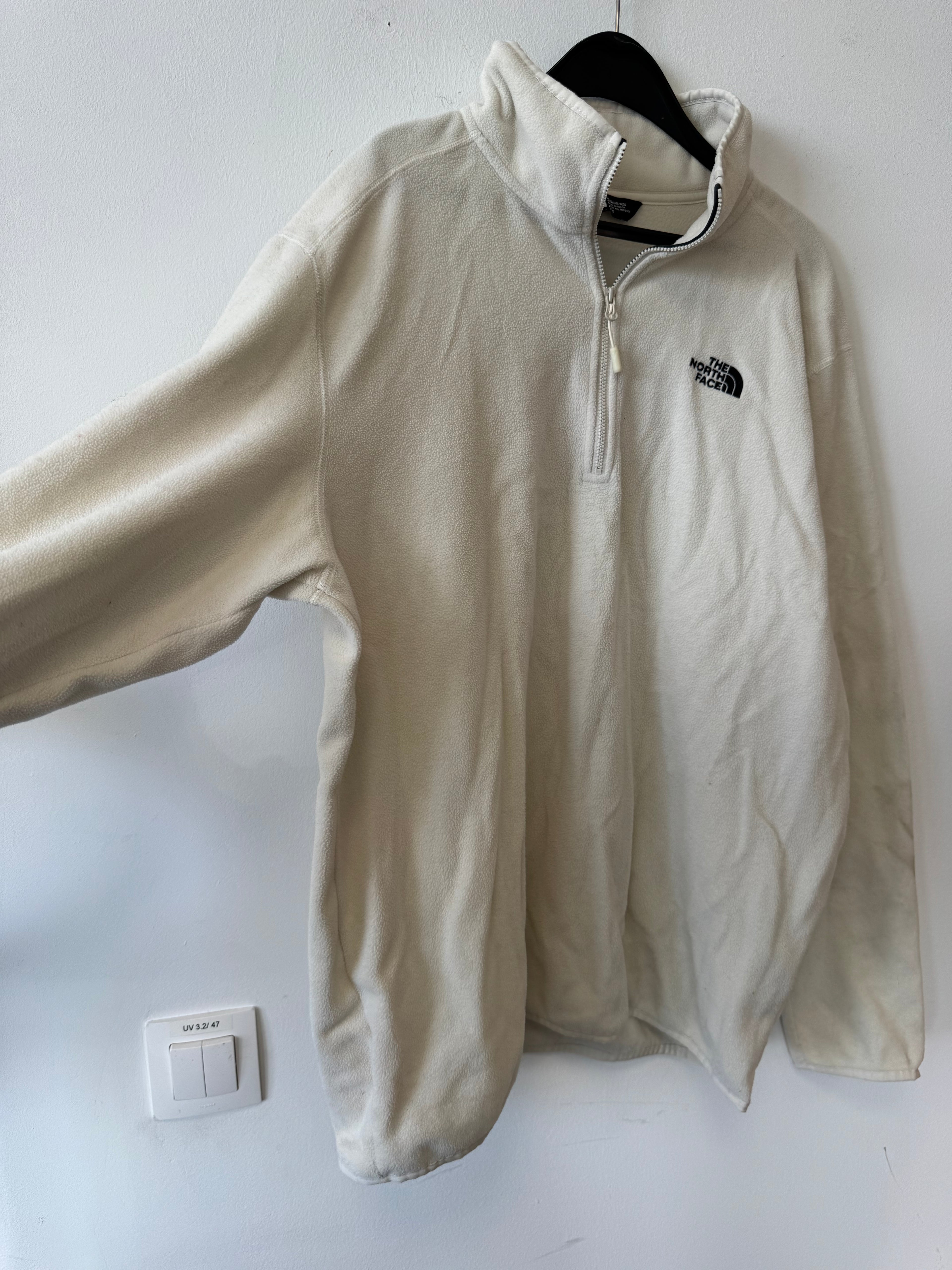 The North Face Glacier 1/4-Zip Fleece Pullover XL White – Normal Use